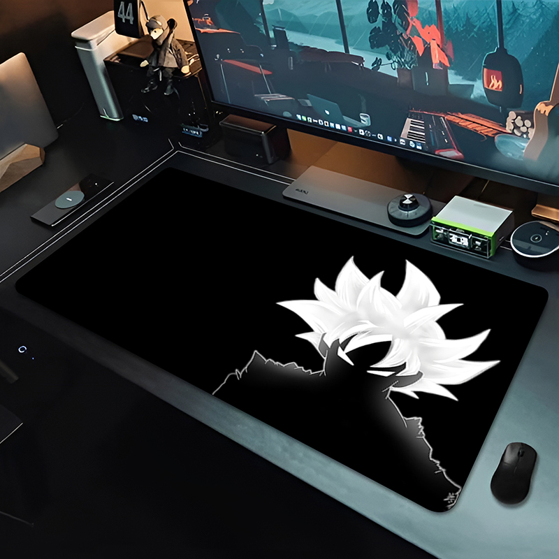 Gaming Keyboard Best - DBZ ブラックアニメマウスパッドドラゴンボール大型 PC コンピュータデスクマット抗摩耗ゲーミングマウスパッドキーボードゲーマーアクセサリーテーブルパッド