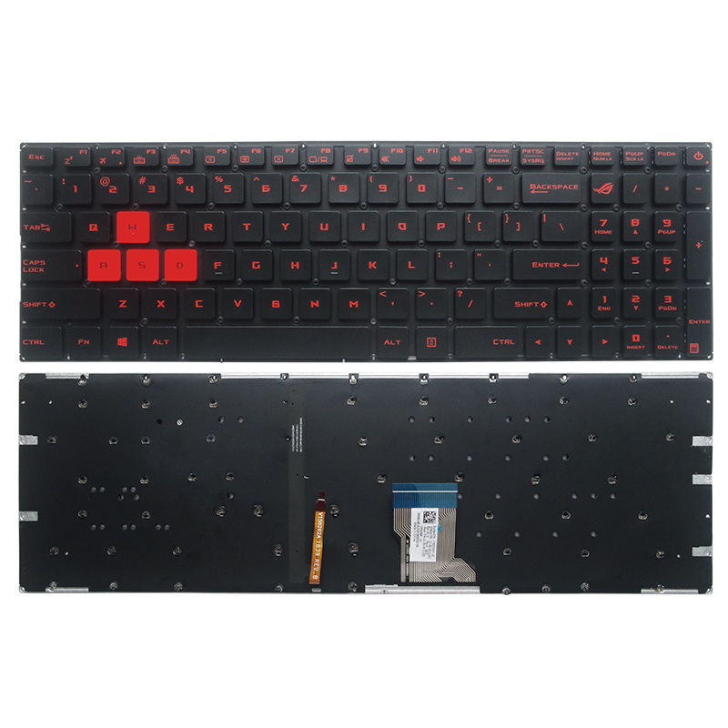 Gaming Keyboard Asus - Gzeele-英語usバックライト付きラップトップキーボード、asus、gl502、gl502vm、gl502vs、strix gl702、fx60、fzx60、zx60v