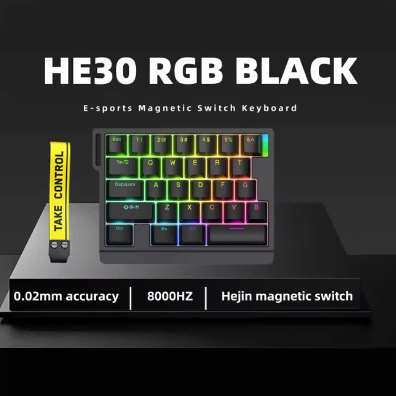 Gaming Keyboard Not Typing - HE30 片手磁気軸ゲーミングキーボード調整可能な感度コンパクトミニキーパッド Pbt キーキャップ Fps シューティング