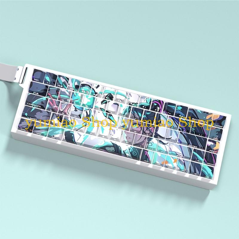 Gaming Keyboard Ergonomics - 587B 人間工学に基づいたキーキャップメカニカルキーボード PBT キーキャップ 61 67
