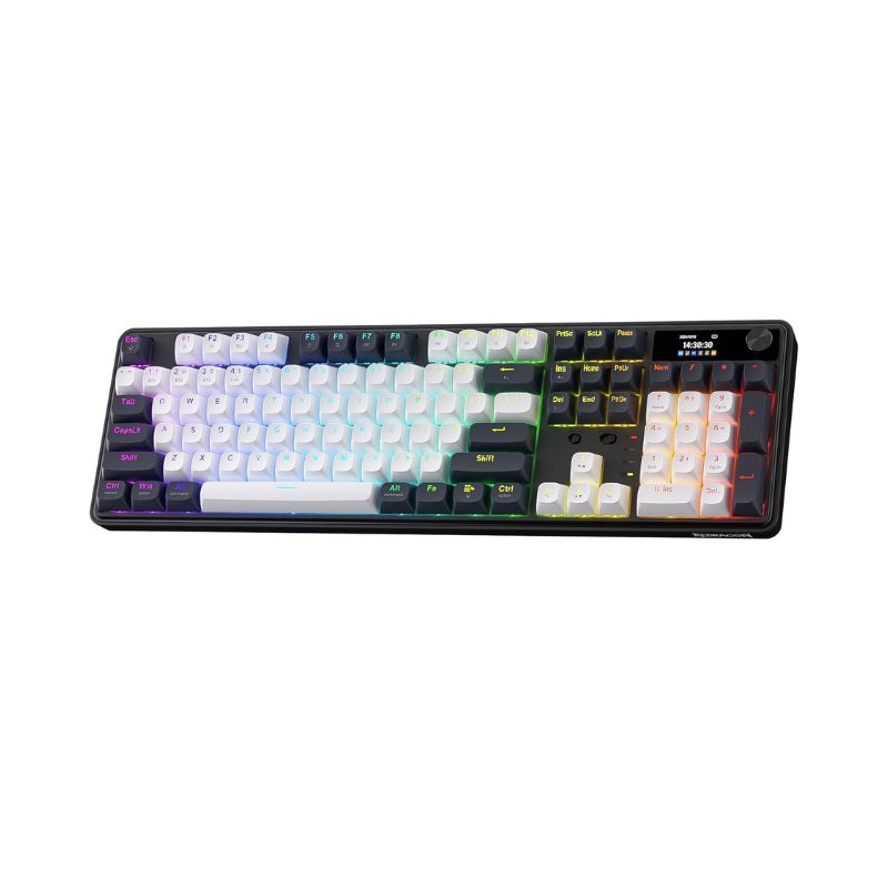 Gaming Keyboard Mobile - Redragon K761 ワイヤレス ガスケット ゲーミング ハイプスクリーン＆ノブ、104キー