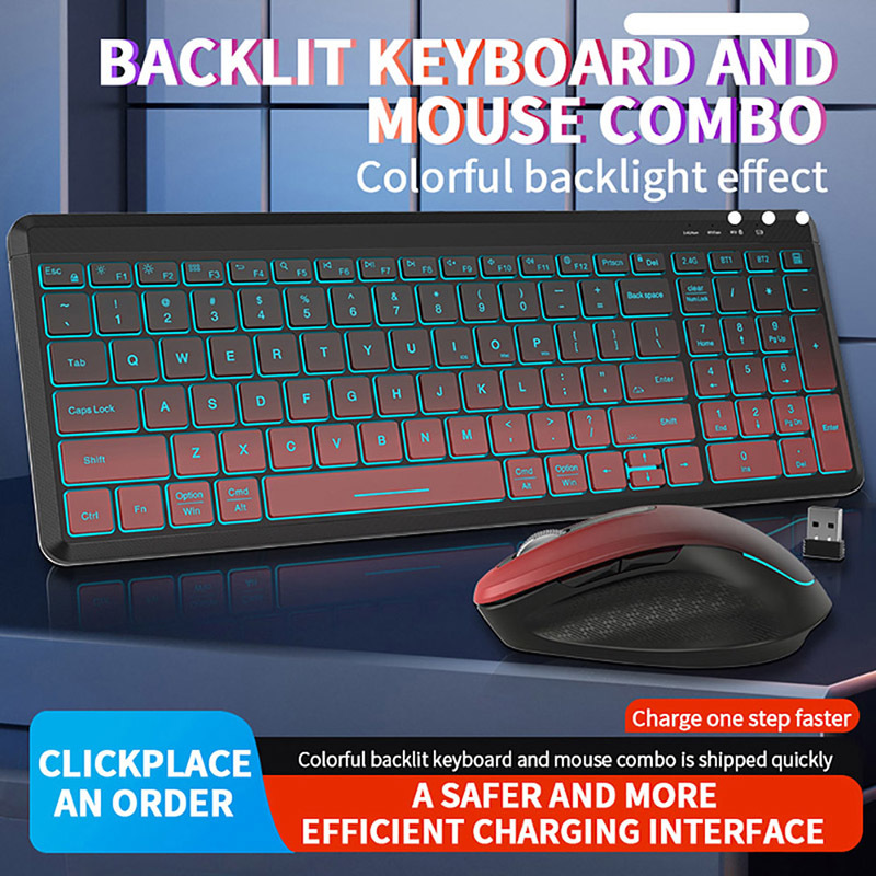 ワイヤレスキーボードとマウスのセット,2.4g,デュアルモー - Gaming Keyboard Bundle のレビューと価格