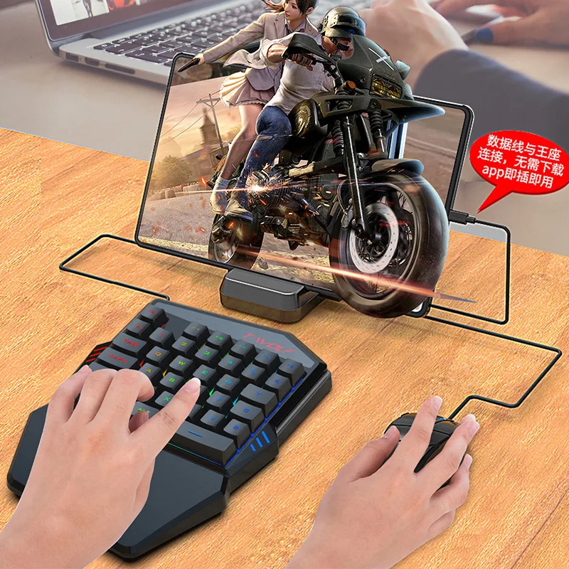 T-wolf-tf900片手キーボードセット、鶏と食事のため - Gaming Keyboard Mobile のレビューと価格
