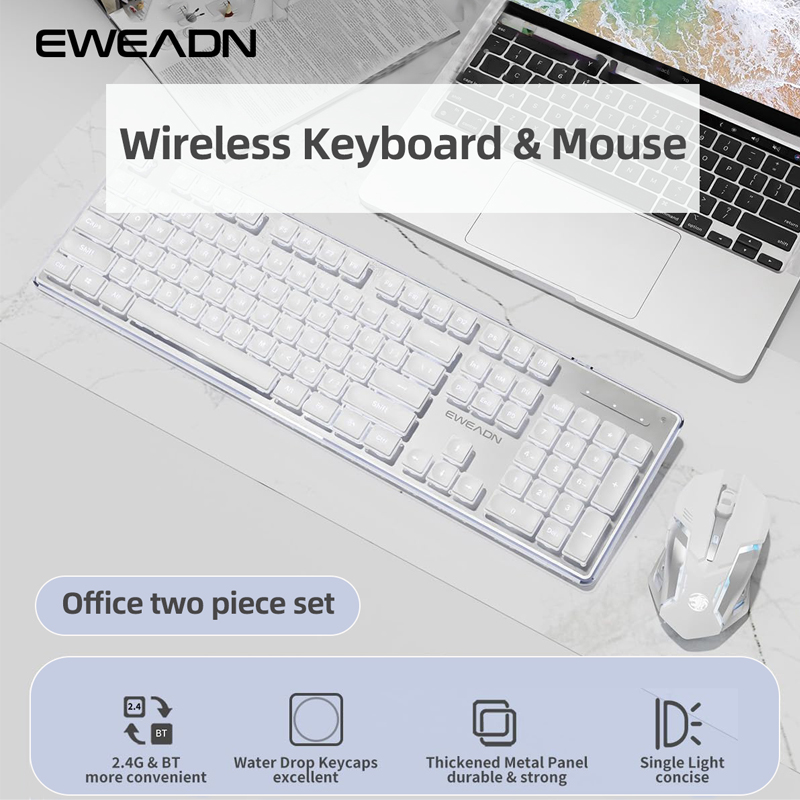 EWEADN V3-静かなワイヤレスキーボードとマウスのセッ - Gaming Keyboard Bundle のレビューと価格