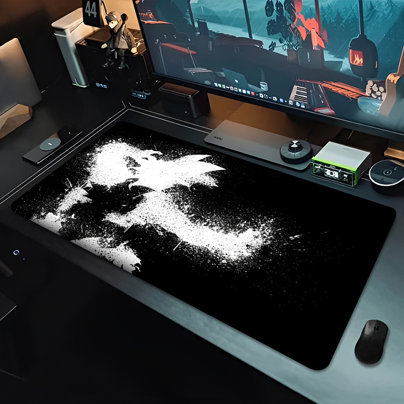 DBZ ブラックアニメマウスパッドドラゴンボール大型 PC  - Gaming Keyboard Best のレビューと価格