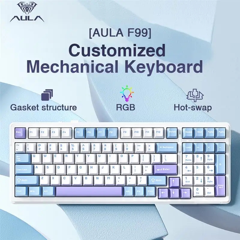 Aula-F99ワイヤレスメカニカルゲーミングキーボード,有 - Gaming Keyboard Bundle のレビューと価格