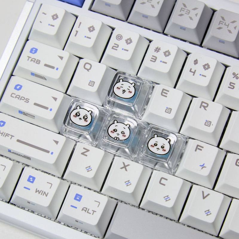 Chiikawa 4 個手作り透明 PC バックライト付きパ - Gaming Keyboard Best のレビューと価格