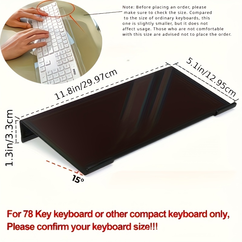 アクリルキーボードスタンド、透明デスクトップオーガナイザー、 - Gaming Keyboard Ergonomics のレビューと価格