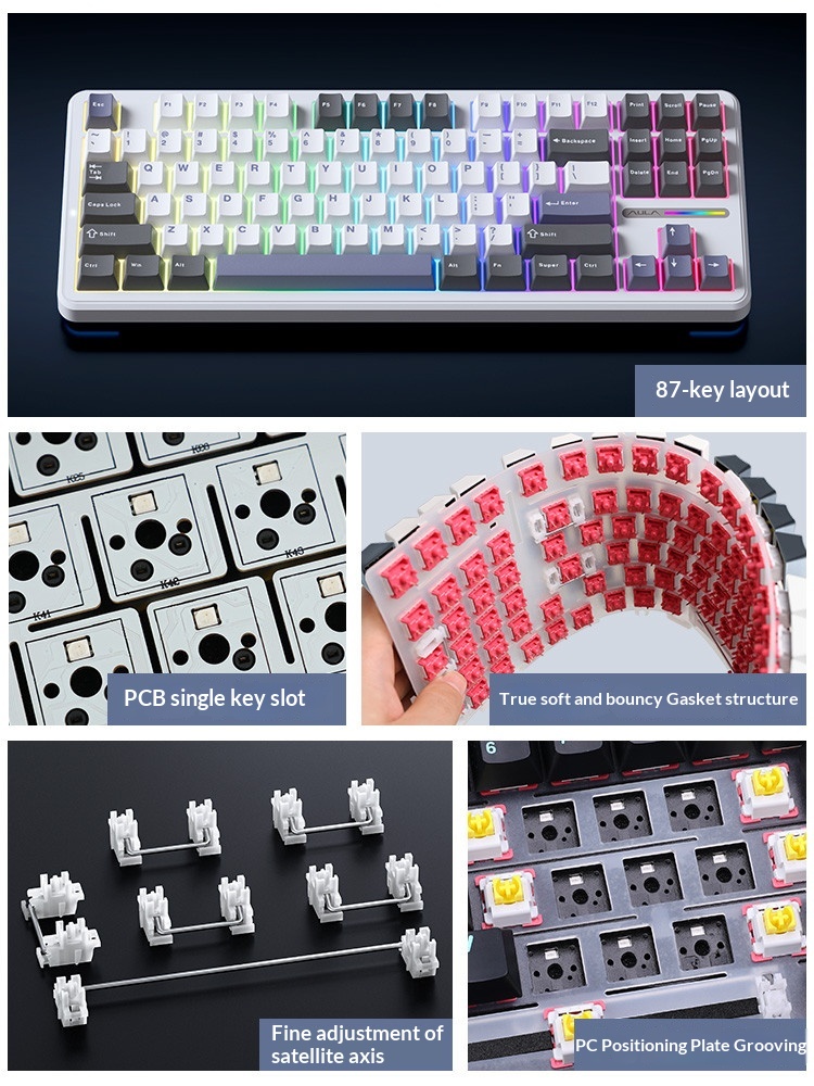 Aula F87 Pro トライモードワイヤレスメカニカルキ - Gaming Keyboard Not Typing のレビューと価格