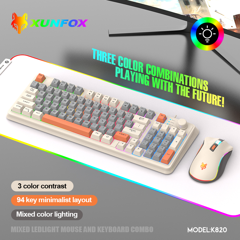 USBケーブル付きキーボードとマウスのセット,照明付き,デス - Gaming Keyboard Bundle のレビューと価格