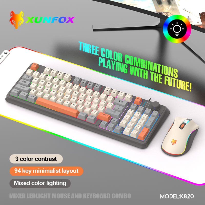 USBケーブル付きキーボードとマウスのセット,照明付き,デス - Gaming Keyboard Bundle のレビューと価格