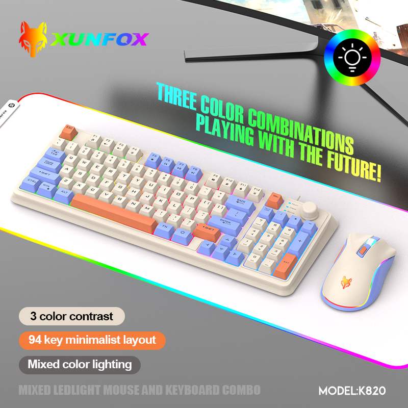 USBケーブル付きキーボードとマウスのセット,照明付き,デス - Gaming Keyboard Bundle のレビューと価格
