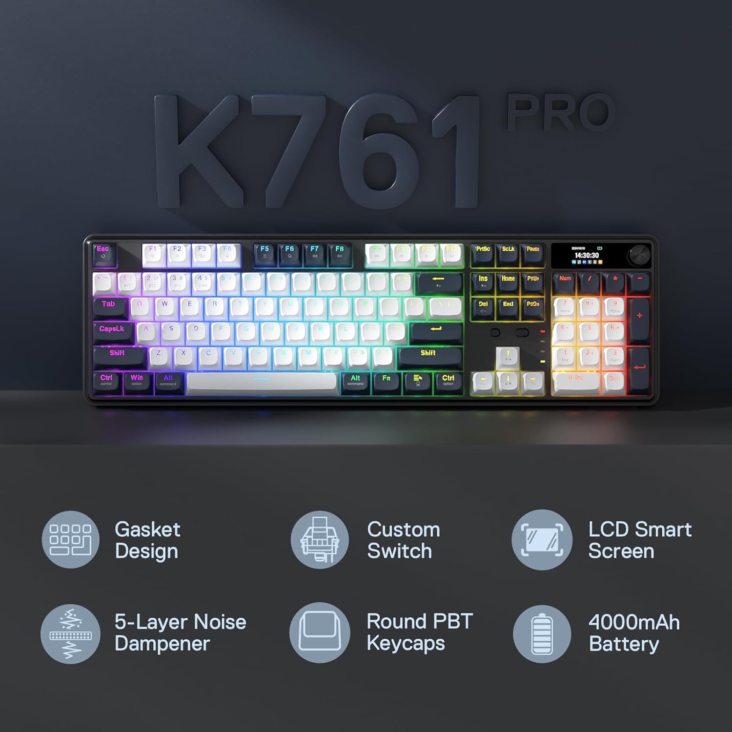 Redragon K761 ワイヤレス ガスケット ゲーミン - Gaming Keyboard Mobile のレビューと価格